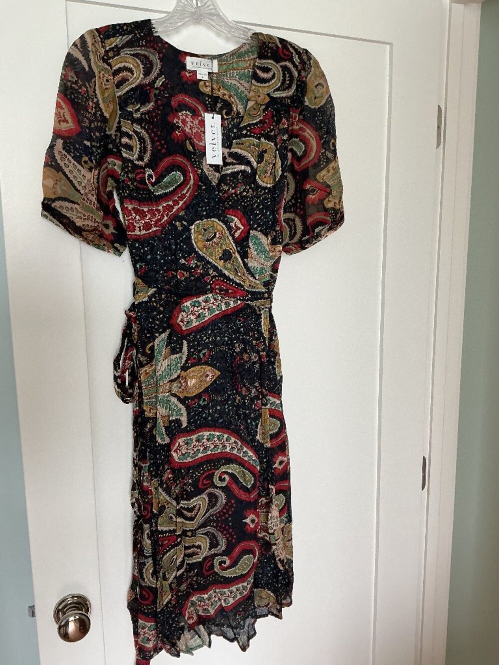 Velvet by Graham & Spencer Taylor Paisley Wrap Dress